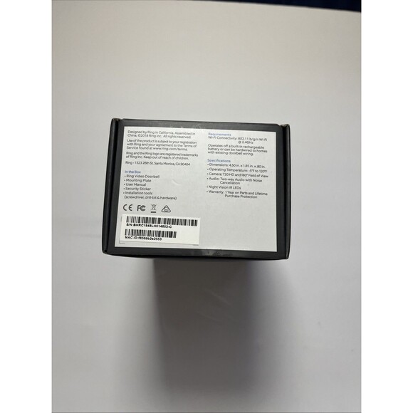 Ring Video Doorbell 720p HD Satin Nickel Smart Home Security - Picture 2 of 4